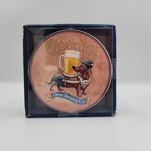 Pier 1 NIB 4 DOG BREWERIES Beer BEAGLE CHIHUAHUA RETRIEVER DACHSHUND COASTERS